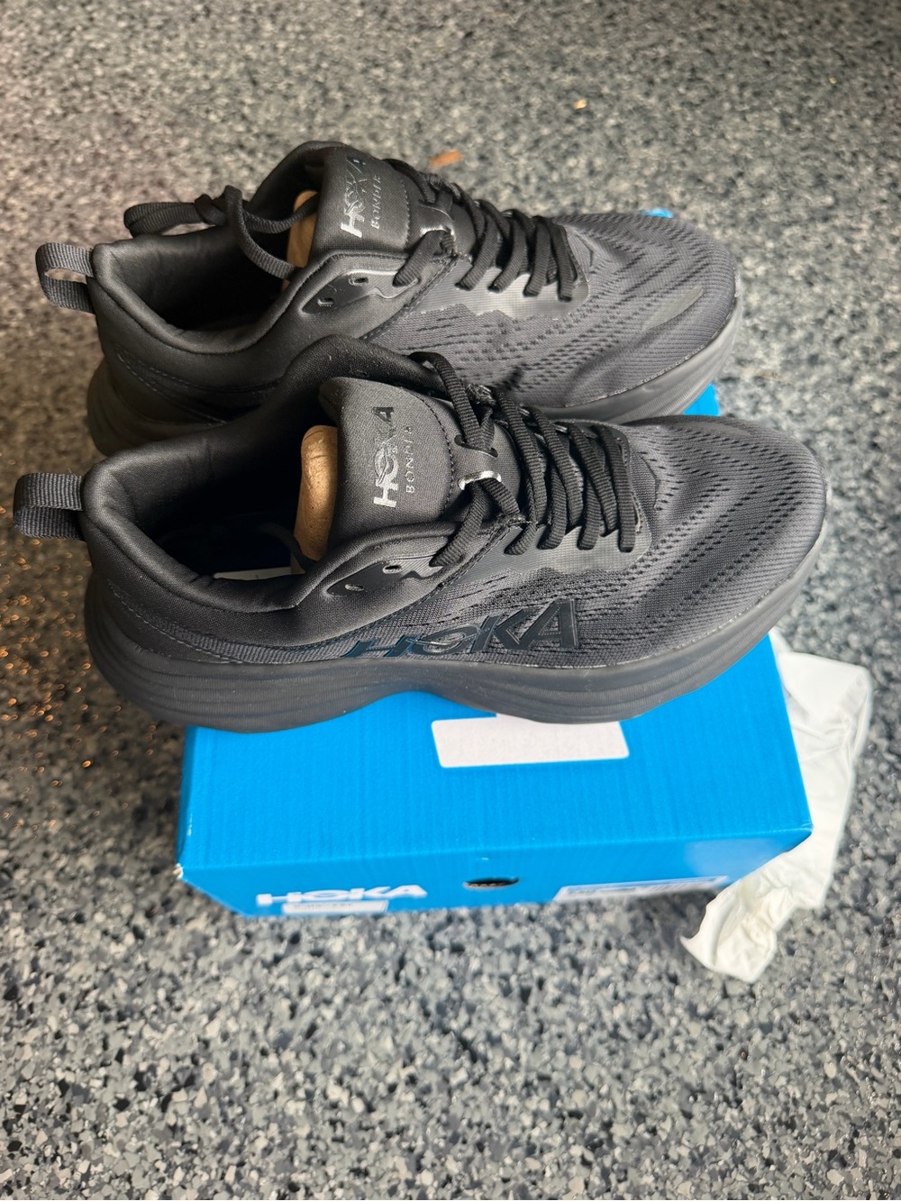 Hoka Men's Black Running Shoes - Lightweight Cushioning
